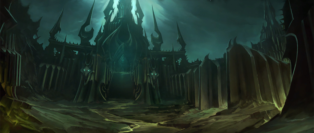 World of Warcraft raid loading screen — Icecrown Citadel